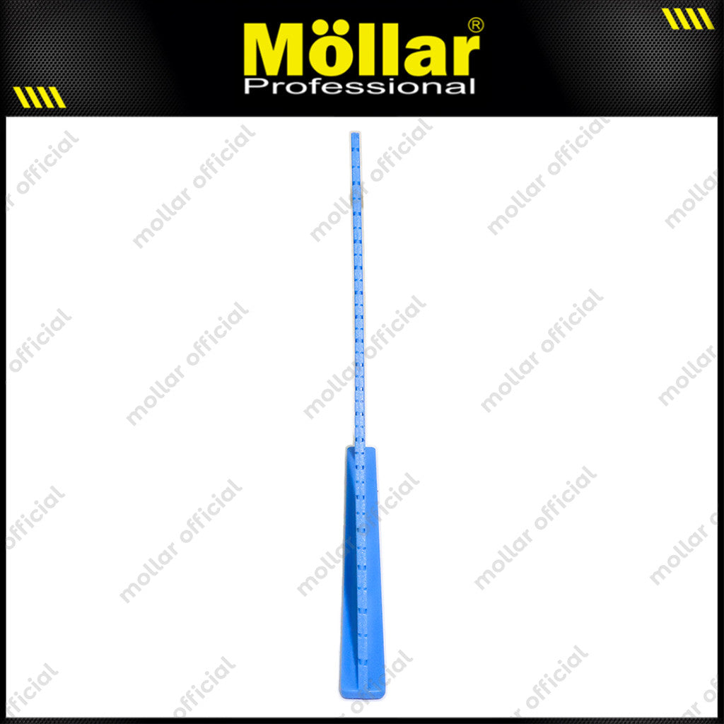 MOLLAR PSR7 Siku Meter Plastik 7" Biru / Triangle Ruler
