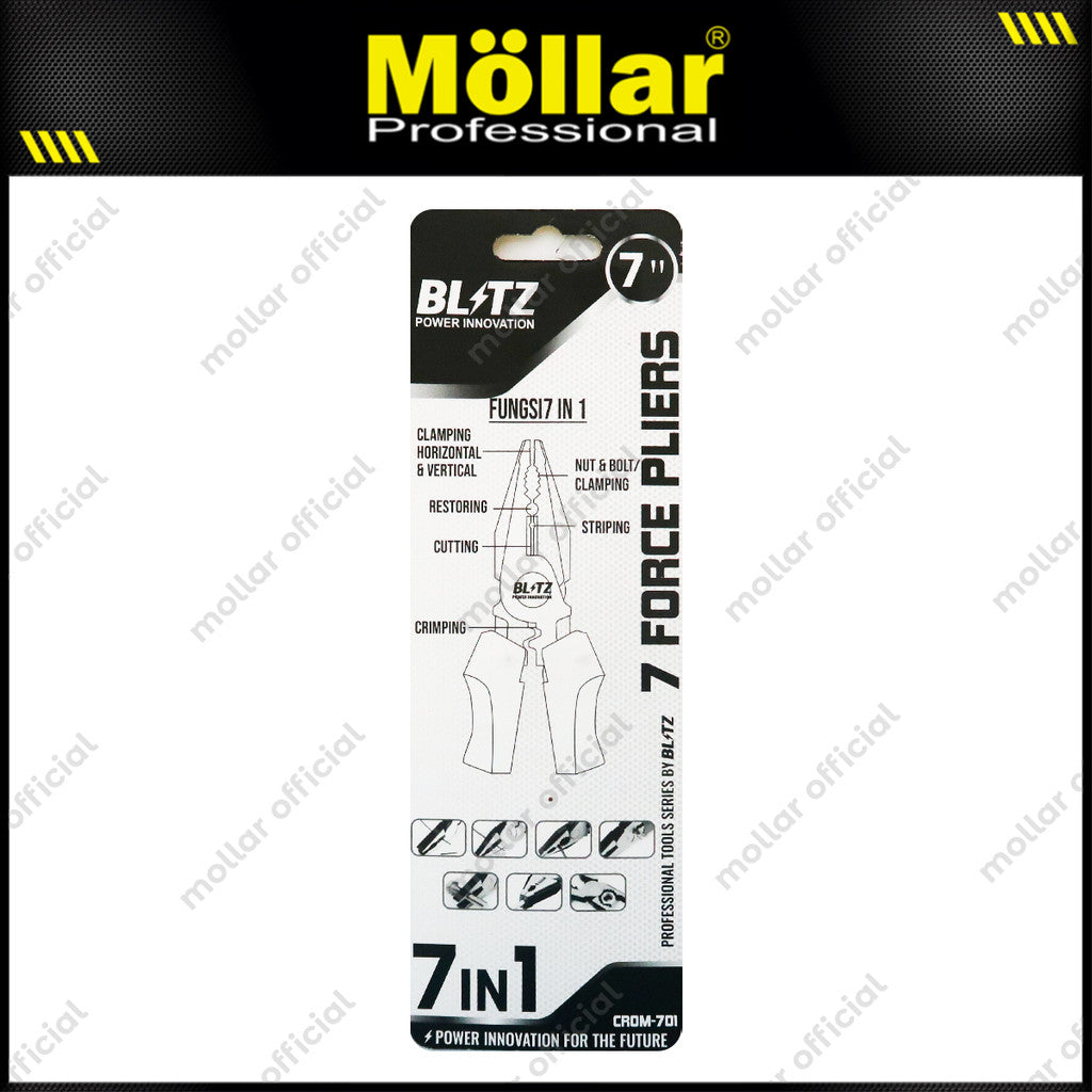 BLITZ CROM-701 Tang Kombinasi 7" Multifungsi 7 Force